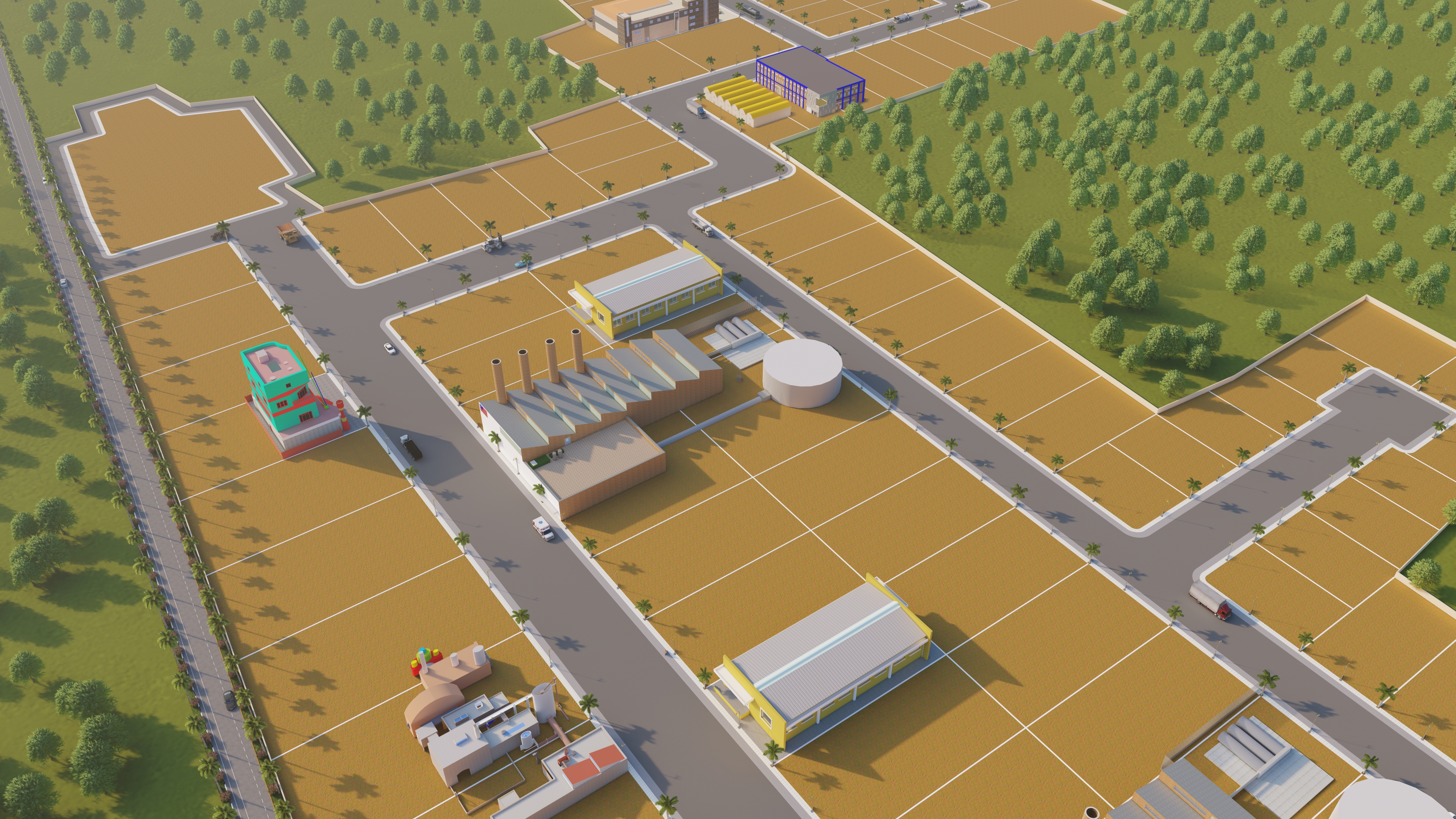 Internal road development at Hindustan Industrial Pledge Park